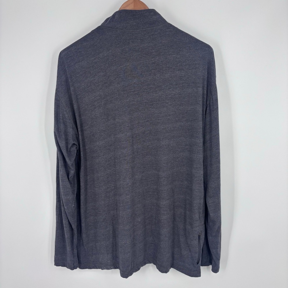 SCOTTEVEST SeV SJ QZIP 1/4 Zip Pullover Men XXXL Grey Travel Hidden Pocket *FLAW - Picture 10 of 11